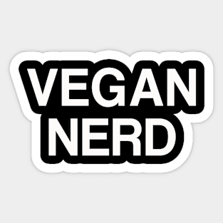 Vegan Nerd Sticker